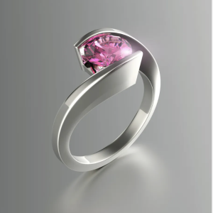 Rosy Reverie Diamond Ring
